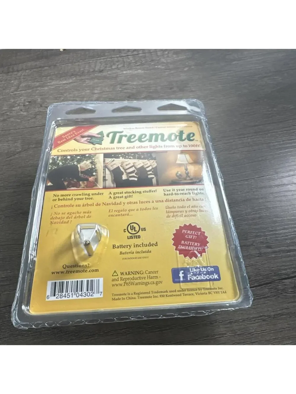 Treemote Wireless Remote Switch for Christmas Tree and Other Lights